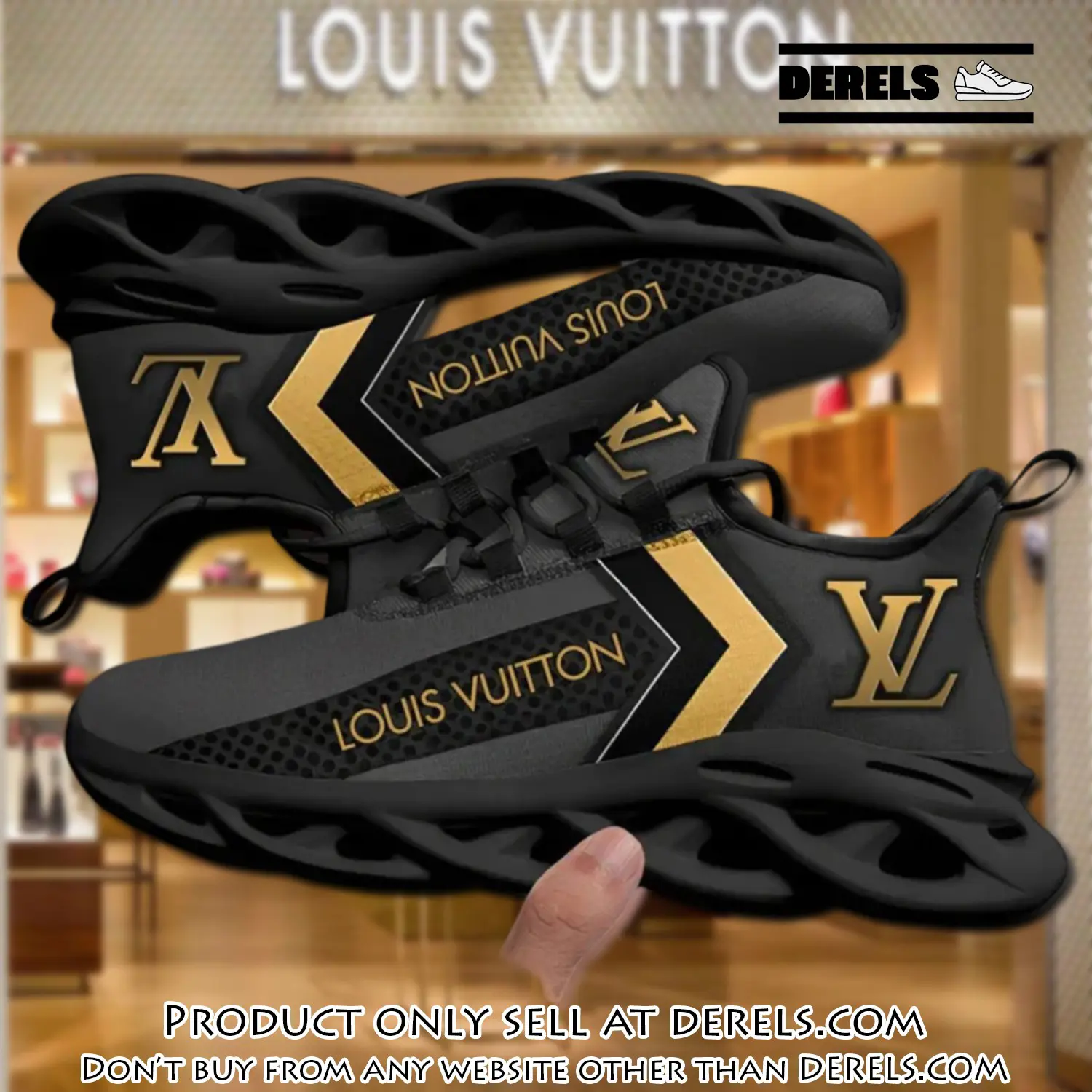 Louis vuitton yellow logo grey black max soul shoes luxury brand gifts for men women dr2038270